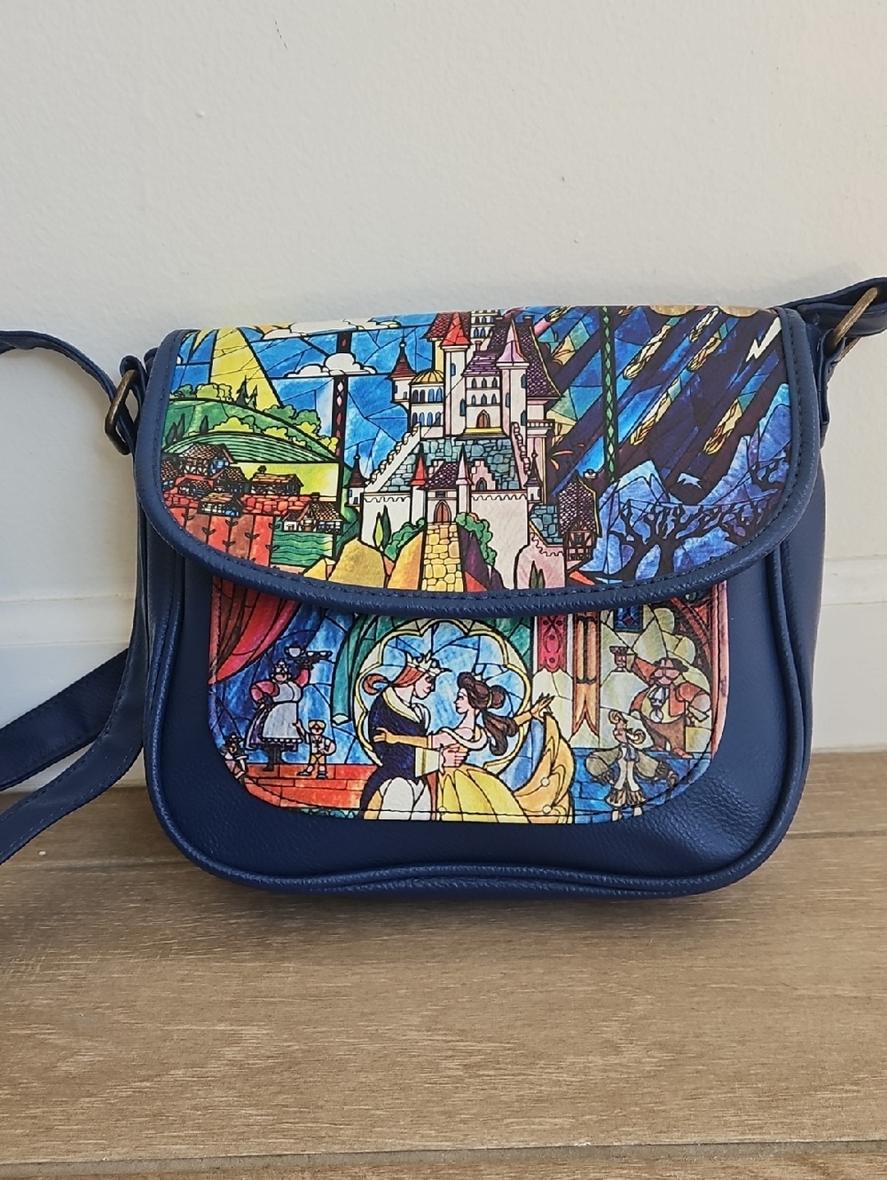 Vintage Beauty and the Beast Disney Shoulder Bag